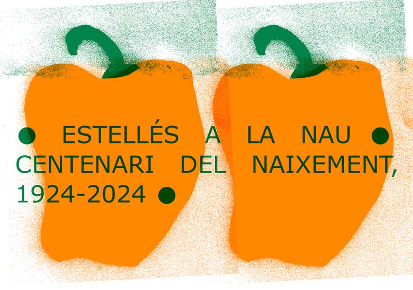 Cartel. Dibujo de un pimiento